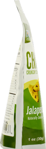 SeaSnax Chomperz Crunchy Seaweed Jalapeno Chips Perspective: left