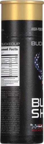 Bucked Up Buck Shot Merica Rocket Pop High-Powered Energy Shot Perspective: left