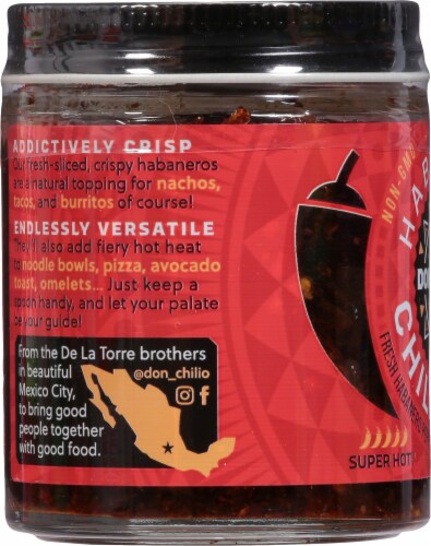 Don Chilio® Habanero Chili Crisps™ Perspective: left