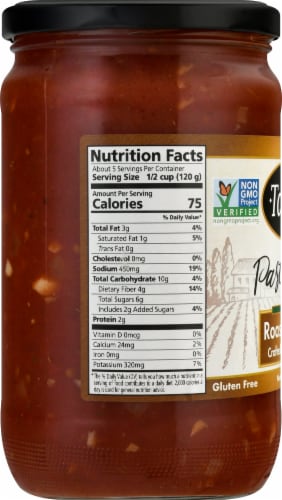 Tantillo Roasted Garlic Pasta Sauce Perspective: left