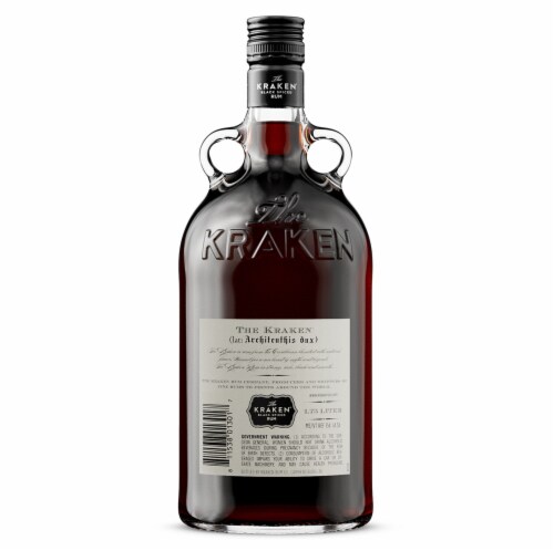 Kraken® Rum 94 Proof Perspective: left