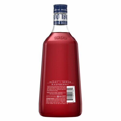 1800 The Ultimate Margarita® Raspberry Prepared Cocktails Ready To Serve Perspective: left