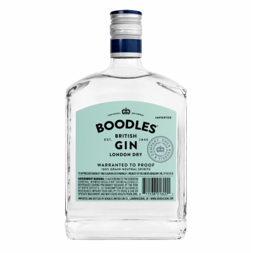 Boodles British London Dry Gin Perspective: left
