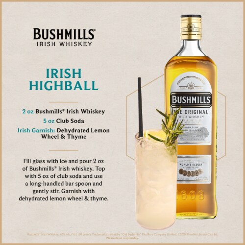 Bushmills Original Irish Whiskey Perspective: left
