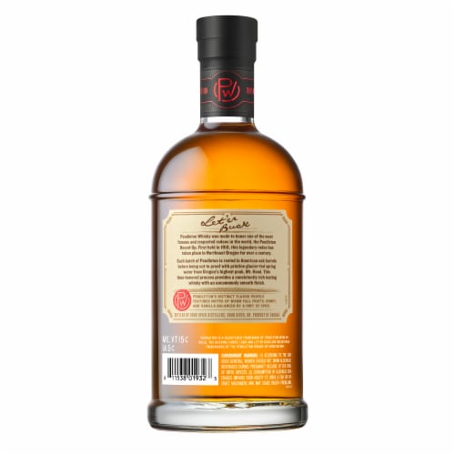 Pendleton Original Blended Canadian Whiskey Perspective: left