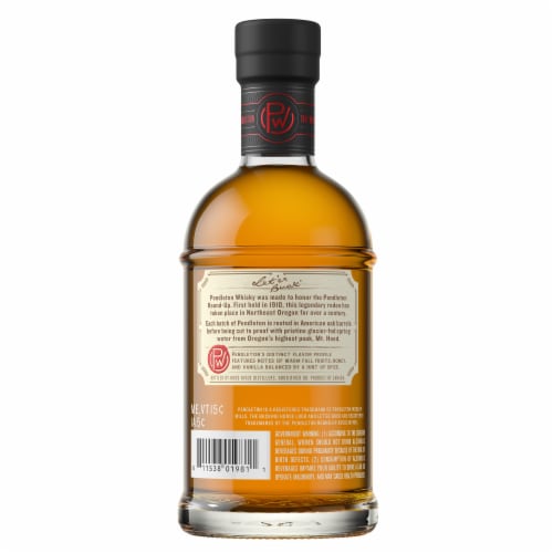 Pendleton Original Canadian Whiskey Perspective: left