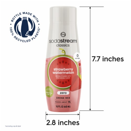 SodaStream® Strawberry Watermelon Sparkling Water Zero Calorie Drink Mix Perspective: left