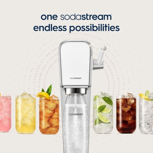 SodaStream® Bubly™ Drops Peach Bubly Flavor Essence Sparkling Water Perspective: left