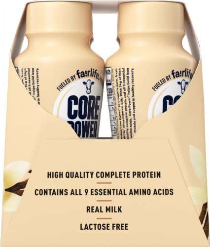 Core Power® Vanilla High Protein Milk Shakes Perspective: left