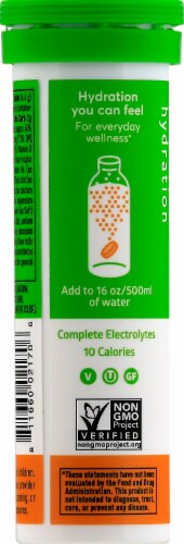Nuun Hydration Grapefruit Orange Effervescent Vitamin Supplement Tablets Perspective: left