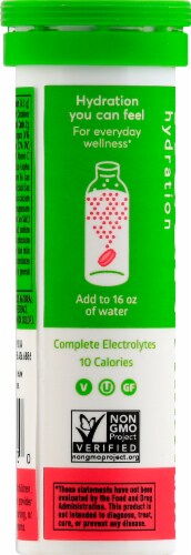 Nuun Hydration Strawberry Melon Effervescent Vitamin Supplement Tablets Perspective: left