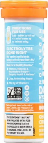 Nuun® Hydration Immunity Orange Citrus Effervescent Supplement Tablets Perspective: left