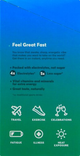 Nuun® Instant Lemon Lime Electrolyte Drink Mix Stick Packs Perspective: left
