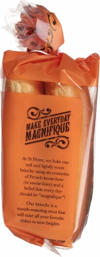 St. Pierre® Brioche Hot Dog Buns Perspective: left