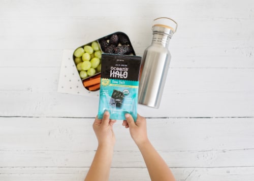 Ocean's Halo® Sea Salt Seaweed Snack Perspective: left
