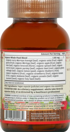 NutriGold Organic Prenatal Multi Gold Dietary Supplement Perspective: left
