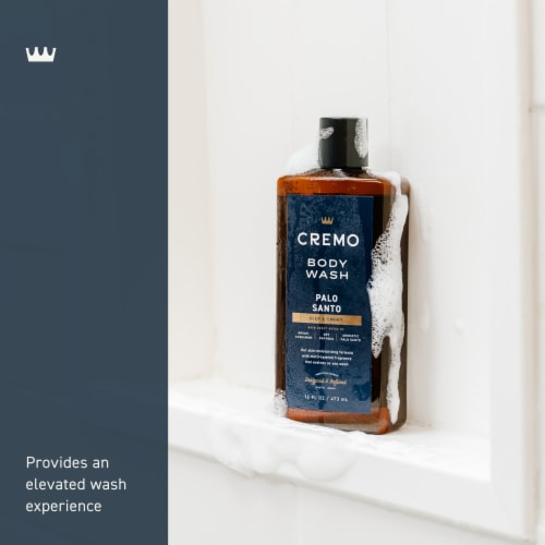 Cremo Palo Santo Rich-Lathering Body Wash For Men Skin-Moisturizing With Fragrant Lather Perspective: left