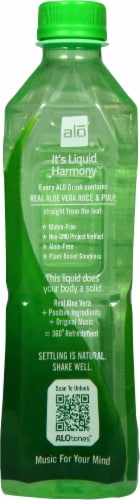 Alo® Exposed® Aloe Vera & Honey Juice Drink Perspective: left