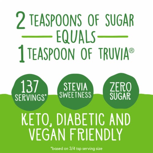 Truvia Original Calorie-Free Sweetener from the Stevia Leaf, Spoonable Refill Bag Perspective: left