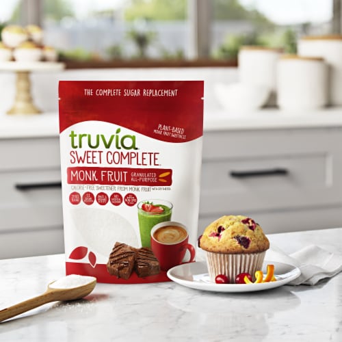 Truvia Sweet Complete Calorie-Free Sweetener from the Monk Fruit Perspective: left