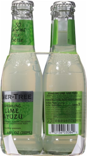 Fever-Tree Lime & Yuzu Sparkling Soda Perspective: left