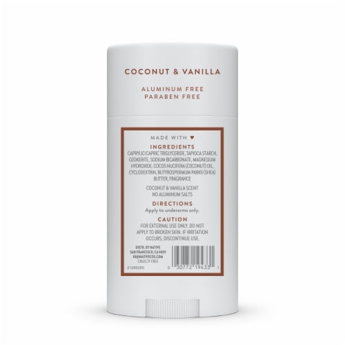 Native Coconut & Vanilla Deodorant Perspective: left
