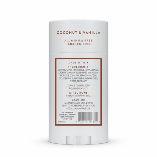 Native Coconut & Vanilla Deodorant Perspective: left