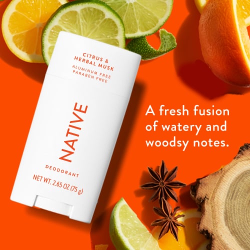 Native Citrus & Herbal Deodorant Perspective: left