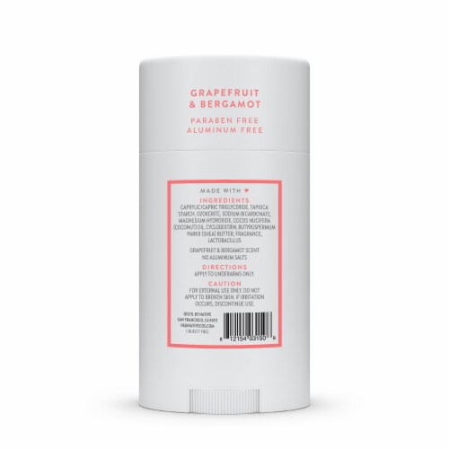 Native Grapefruit & Bergamot Deodorant Perspective: left