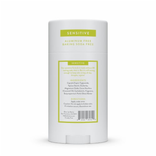 Native Aloe and Green Tea Sensitive Deodorant Perspective: left