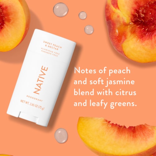 Native Sweet Peach & Nectar Deodorant Perspective: left