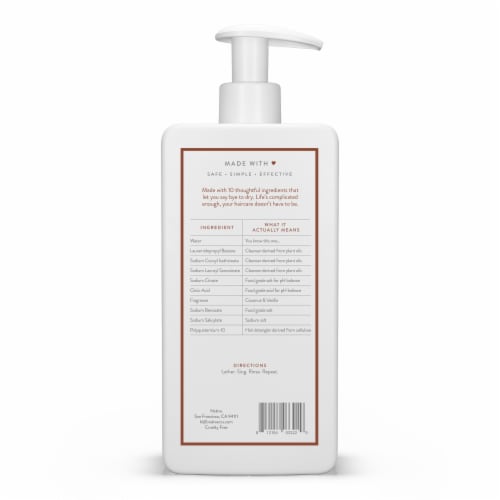 Native Coconut & Vanilla Moisturizing Shampoo Perspective: left