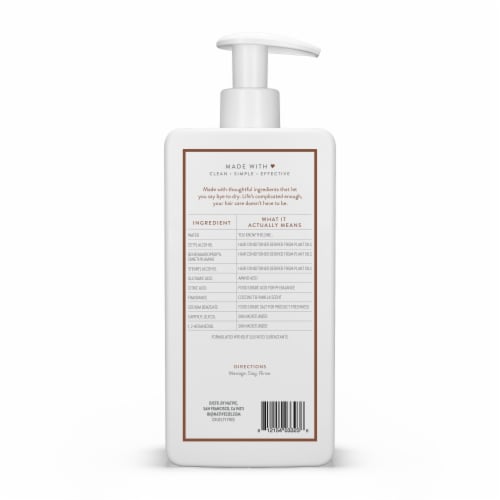 Native Moisturizing Conditioner with Coconut and Vanilla, Sulfate Free for Men and Women Perspective: left