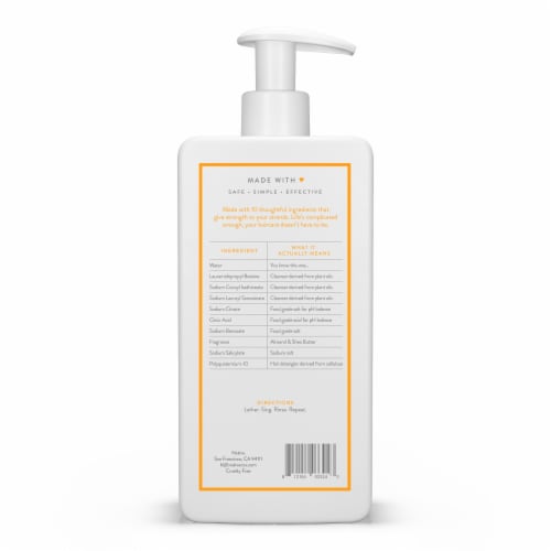 Native Almond & Shea Butter Strengthening Shampoo Perspective: left