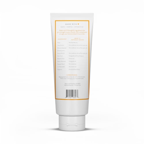 Native Almond & Shea Butter Strengthening Hair Mask Perspective: left