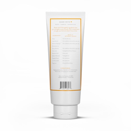 Native Almond & Shea Butter Strengthening Hair Mask Perspective: left