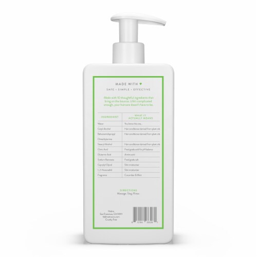 Native Cucumber & Mint Volumizing Conditioner Perspective: left