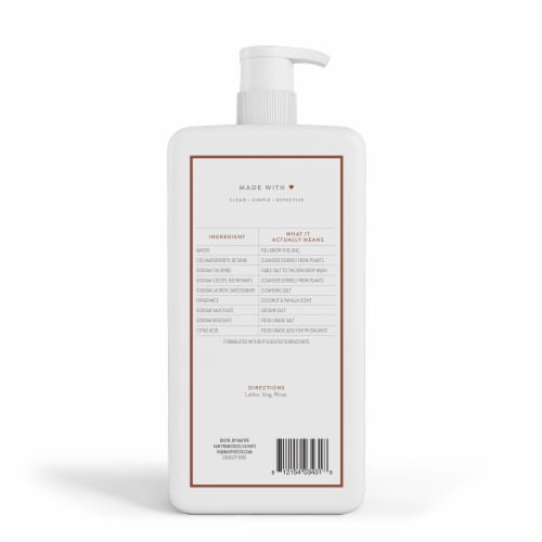 Native Coconut & Vanilla Body Wash Perspective: left