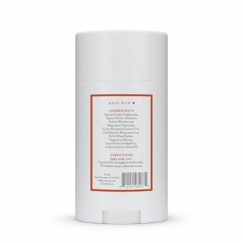 Native Black Oak & Amber Deodorant Perspective: left