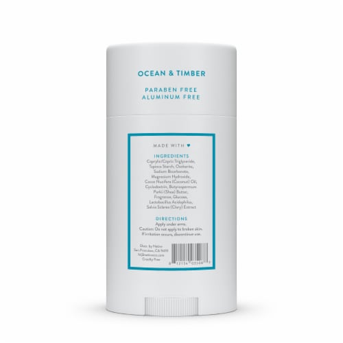 Native Ocean & Timber Deodorant Perspective: left