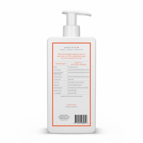 Native Daily Clean Conditioner with Citrus and Herbal Musk, Sulfate Free for Men and Women Perspective: left