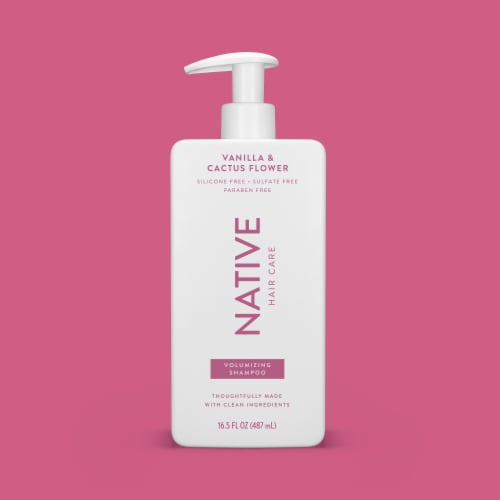 Native Volumizing Shampoo Vanilla & Cactus Flower Scent Perspective: left