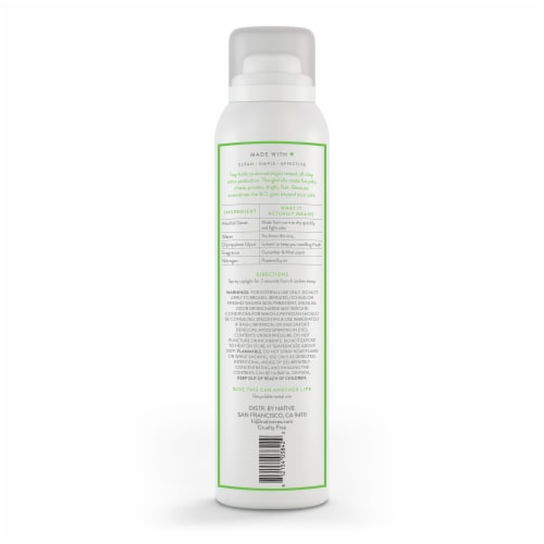 Native Whole Body Deodorant Spray - Cucumber & Mint Perspective: left