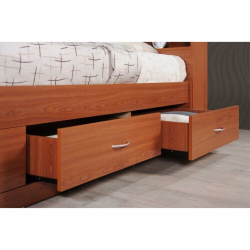 Hodedah twin size captain bed discount with 3 drawers and headboard