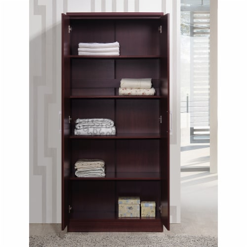 Hodedah HID8600 Bedroom 2 Door Wardrobe Armoire w Adjustable