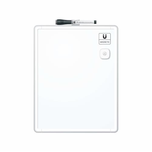 U Brands Steel Dry-Erase Whiteboard Perspective: left