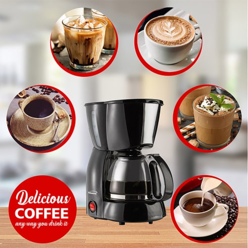 Brentwood 4 Cup Coffee Maker - Black Perspective: left