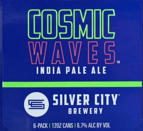 Silver City Brewery Cosmic Waves India Pale Ale Perspective: left