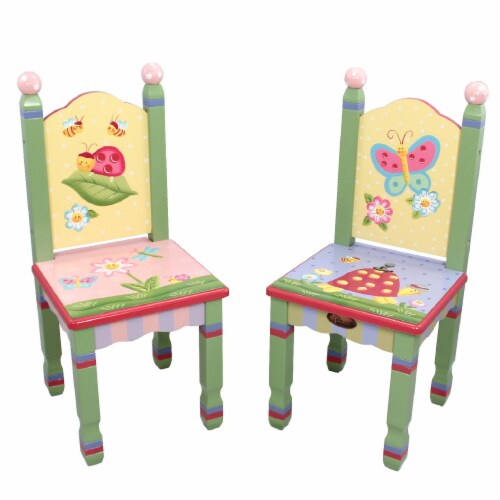 Fantasy Fields Magic Garden Kids Wooden Table with 2 Chairs Multicolor W 7484A 1 Kroger
