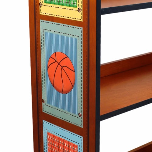 Fantasy Fields Toy Furniture Little Sports FanTall Bookshelf Nursery, Playroom, Kid's Room Perspective: left
